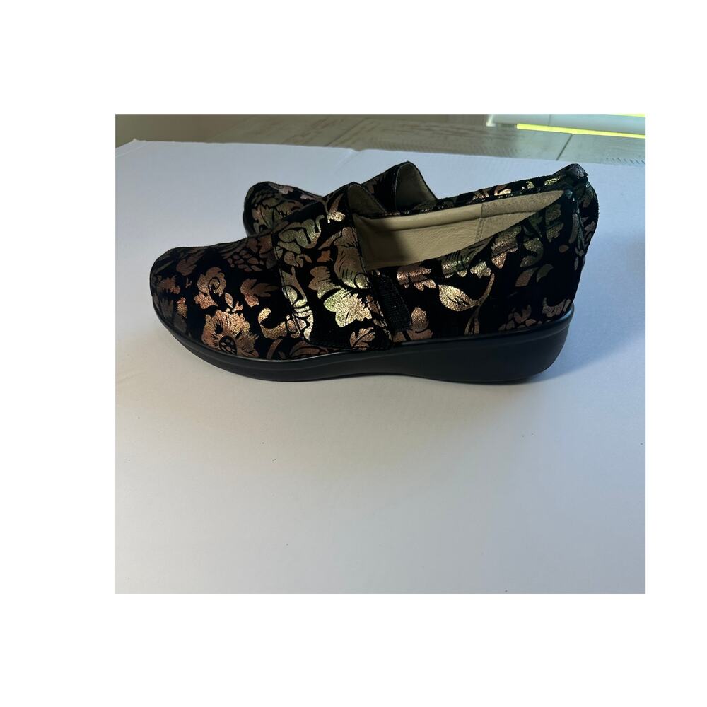 Alegria Lauryn LAU-557 Women’s US 12 EU 43 Floral Metallic Leather Comfort Shoes - Picture 10 of 11